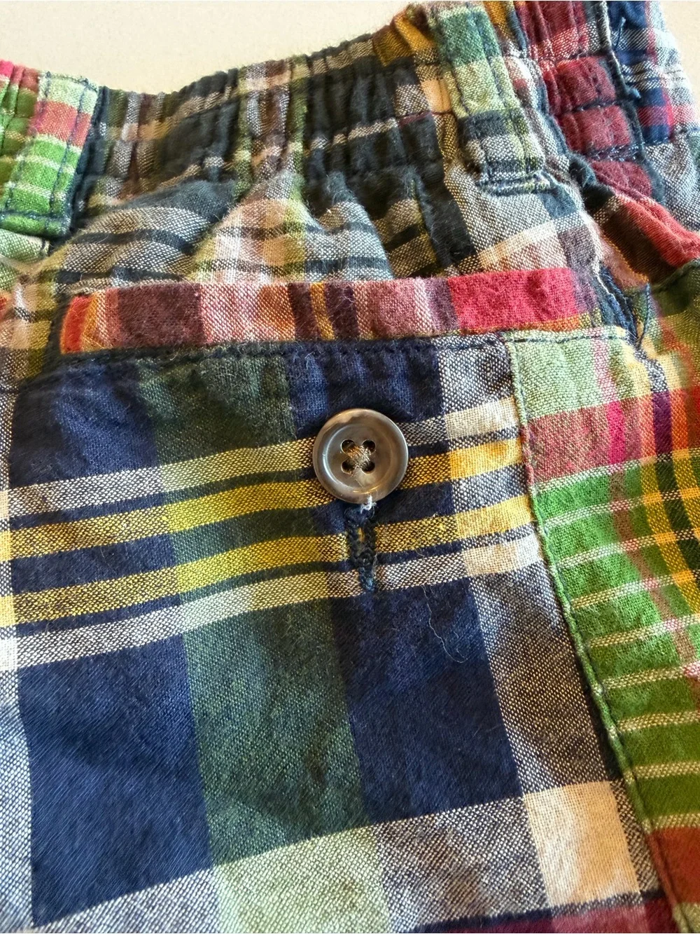 Ralph Lauren Madras Plaid Cotton Preppy Shorts / 18 month